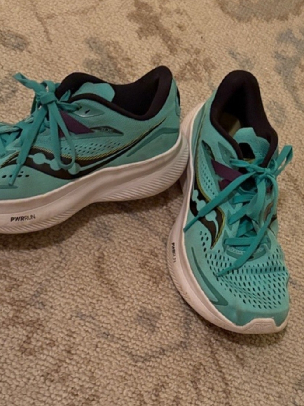 Saucony Women's Teal & White Running Sneakers
